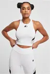 Women's Sports Cropped Top White/Black