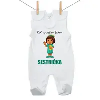 Boodyy Dupačky Keď vyrastiem budem sestrička 68 (3-6 mesiacov)