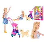 Bábika Kaibibi so psami a kočíkom-KIK