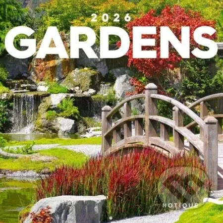 NOTIQUE nástěnný poznámkový kalendář Gardens (Zahrady) 2026