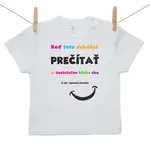 Boodyy Tričko s krátkym rukávom Keď toto dokážeš prečítať 92 (18-24 mesiacov)