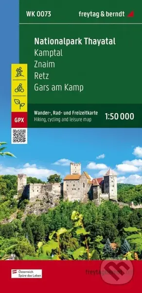 Národní park Thayatal 1:50 000 / turistická a cykloturistická mapa