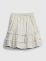 GAP Detská sukňa stripe skirt Biela
