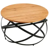 Livetastic KONFERENČNÍ STOLEK, přírodní barvy, černá, dřevo, kov, 70/40/70 cm