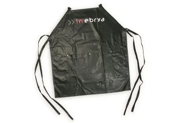 Kadernícka zástera Inebrya s vreckami - čierna (7721116) + darček zadarmo