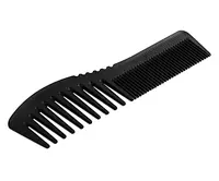 Karbónový hrebeň na vlasy a fúzy Angry Beards Dual Comb - čierny (GR-COMB-CARBON-DUAL) + darček zadarmo