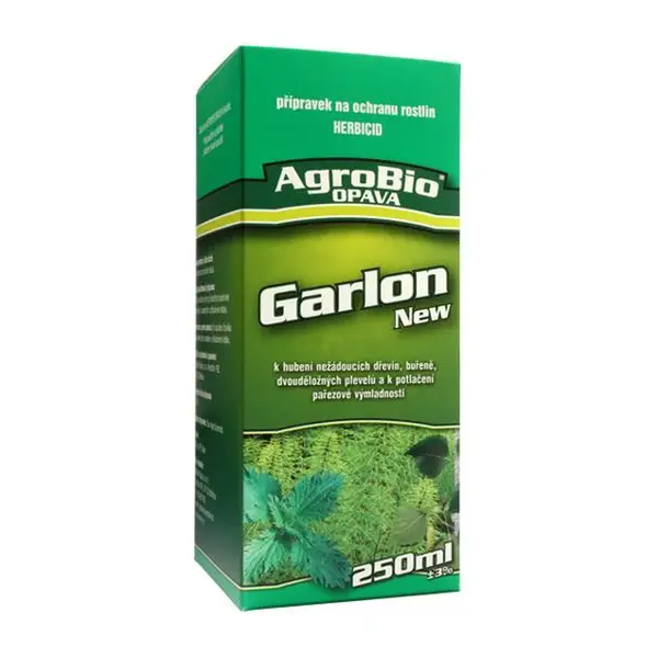 Přípravek k hubení dřevin, buřeně a dvouděložných plevelů AGROBIO Garlon New 250ml - rozbaleno