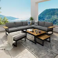 Ambia Garden TERASOVÁ SEDACÍ SOUPRAVA dřevo, kov