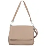 Dámska kožená crossbody kabelka púdrová - Delami Madleen