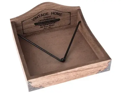Box na obrúsky Vintage Home 21x11 cm, drevený%