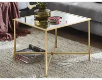 Štvorcový konferenčný stolík Lagos 60x60 cm, zlatý%