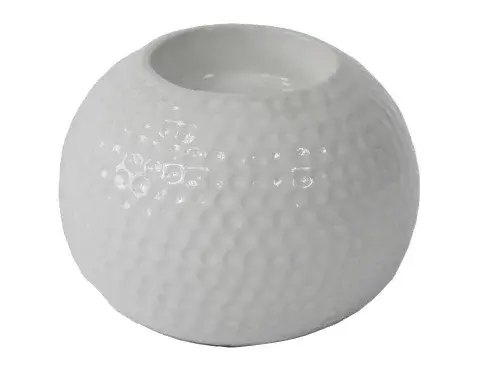 Svietnik 9 cm, lesklý biely%