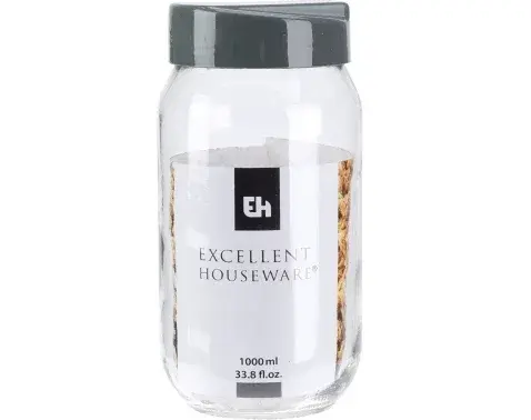 Dóza na potraviny Excellent 1000 ml, sklo%
