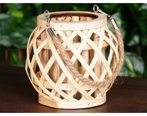 Lucerna bambusová, 15x14 cm%