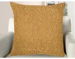Dekoračný vankúš Bouclé 45x45 cm, horčicová žltá%