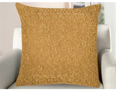 Dekoračný vankúš Bouclé 45x45 cm, horčicová žltá%