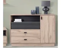 Komoda Ancona, 120 cm, dub estana/antracit%