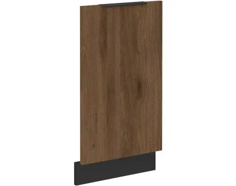 Predný panel na vstavanú kuchynskú umývačku Monza, 45 cm, orech/čierna%