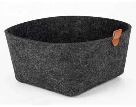 Úložný košík LifeStyle 22x22 cm, tmavo šedý%