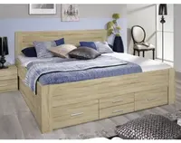 Posteľ Isotta 140x200 cm, dub sonoma%