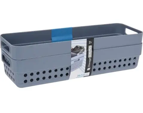 Úložný košík (2 ks) 750 ml, rôzne farby%