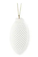 Závěsná dekorace vtwonen Christmas Ornament 6,5 x 14 cm bílá barva