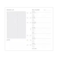 Plánování jídla - náplň osobních diářů Filofax