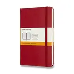 Zápisník Moleskine - tvrdé desky, M, linkovaný - červený