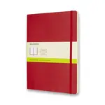 Zápisník Moleskine - měkké desky, XL, čistý - červený