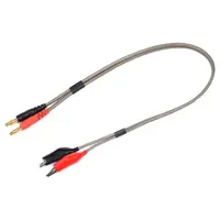 Nabíjecí kabel Pro - krokodýlky 14AWG 40cm