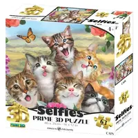 PRIME 3D PUZZLE - Kočičí Selfie 63 dílků