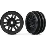 Traxxas disk 1.0" twin-spoke černý (2)