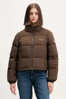 Bunda Guess Jeans dámská, tyrkysová barva, zimní, W4BL20 WGII2