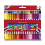 Oboustranné dětské fixy Faber-Castell - 40 barev