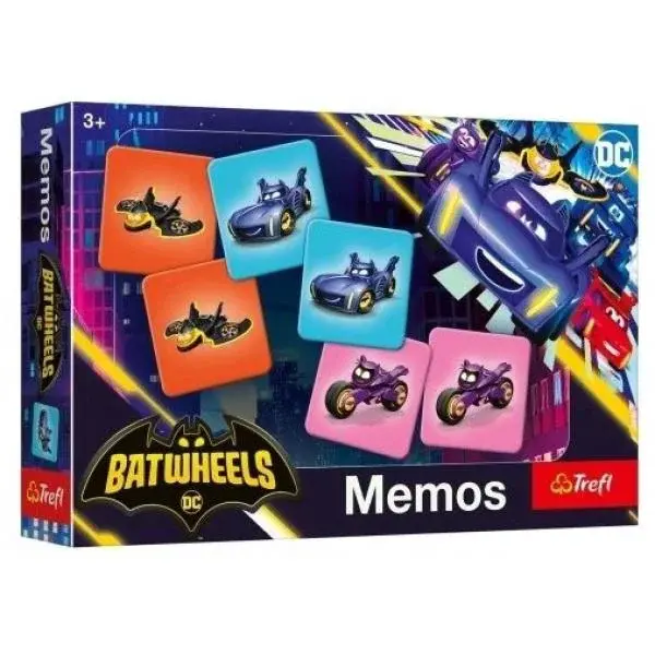 Trefl Batwheels Pexeso Batmanův vozový park