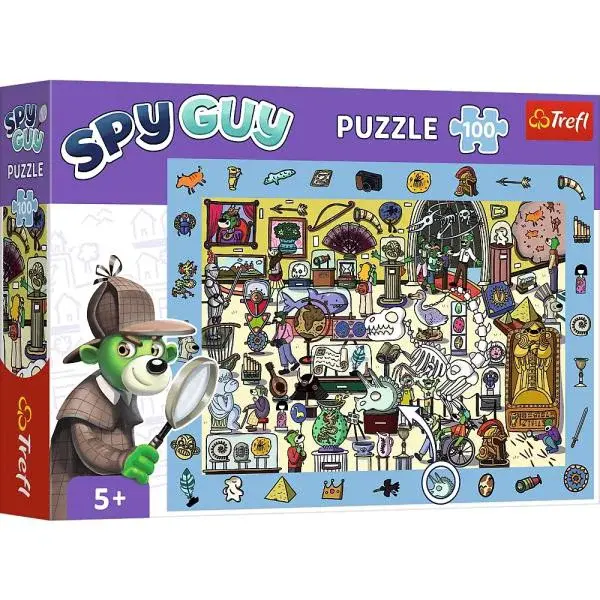 Trefl Puzzle s hledáním obrázků Spy Guy: Muzeum 100 dílků