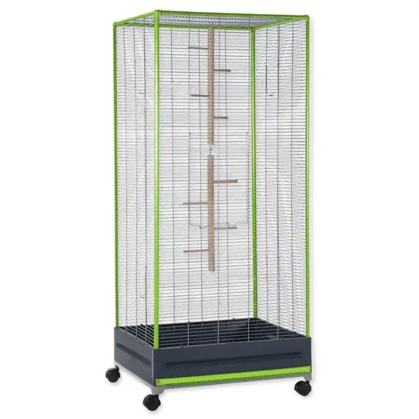 Klec Small Animals Kamil pro veverky šedo-zelená 65x54x150cm