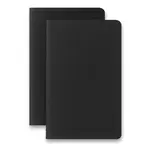 Sešity Moleskine Smart 22 - měkké desky S, linkované, 2 ks, černé
