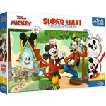Trefl Obojstranné puzzle Mickeyho klubík SUPER MAXI