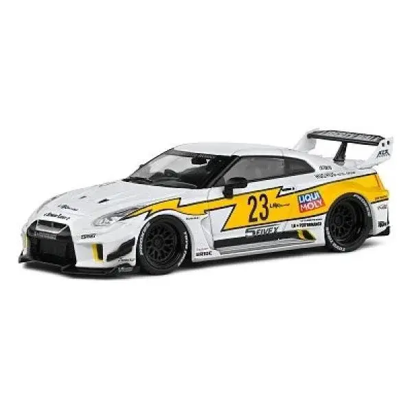 1:43 NISSAN GTR35 LBWK SILHOUETTE WHITE 2019