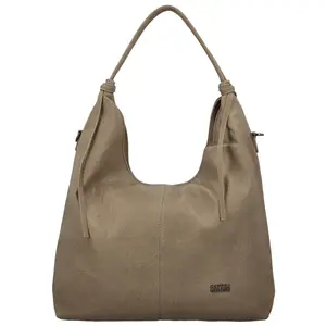 Trendy dámská koženková kabelka na rameno Coveri Sotiri, taupe