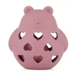 Petite&Mars Bear Basil 0m+ chrastítko Dusty Rose 1 ks