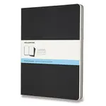 Sešity Moleskine Cahier, XL, tečkované, 3 ks - černé