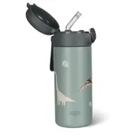 Termoska na tekutiny s brčkem a silikonovým držadlem 350 ml, Dino