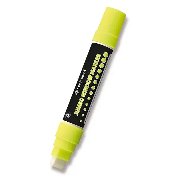Popisovač na sklo Centropen 9120 Jumbo Window - žlutý