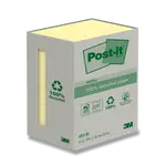 Samolepicí recyklované bločky 3M Post-it 653 - 38x51 mm, 6×100 l.