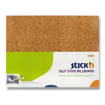 Samolepicí nástěnka Hopax Stick’n - hnědá, 58 x 46 cm