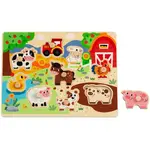 BABU - Dřevěné vkládací puzzle velká FARMA
