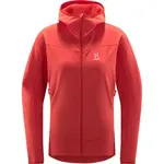 HAGLÖFS FROST MID HOOD W Dámská mikina, růžová, velikost