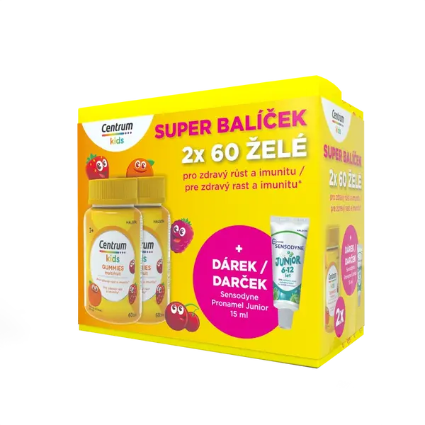 Centrum Kids Gummies multifruit želé darčekové balenie